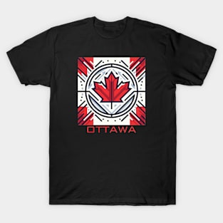 Ottawa Ontario Canada Flag T-Shirt